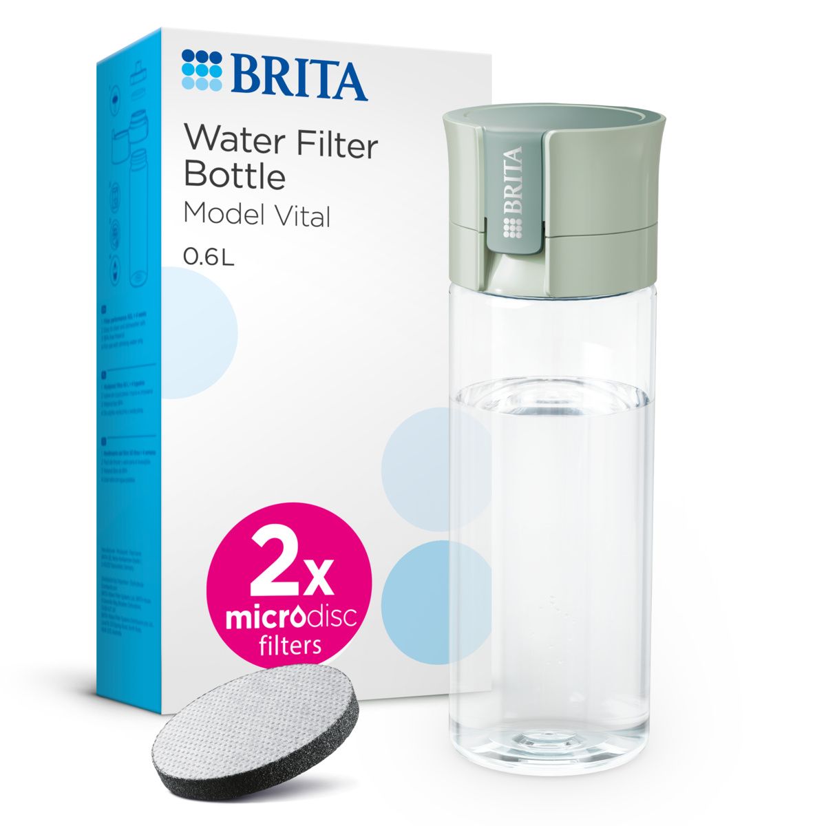 Steklenica za filtriranje vode Vital 0,6 L