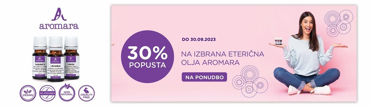 Aromara čista, naravna eterična olja