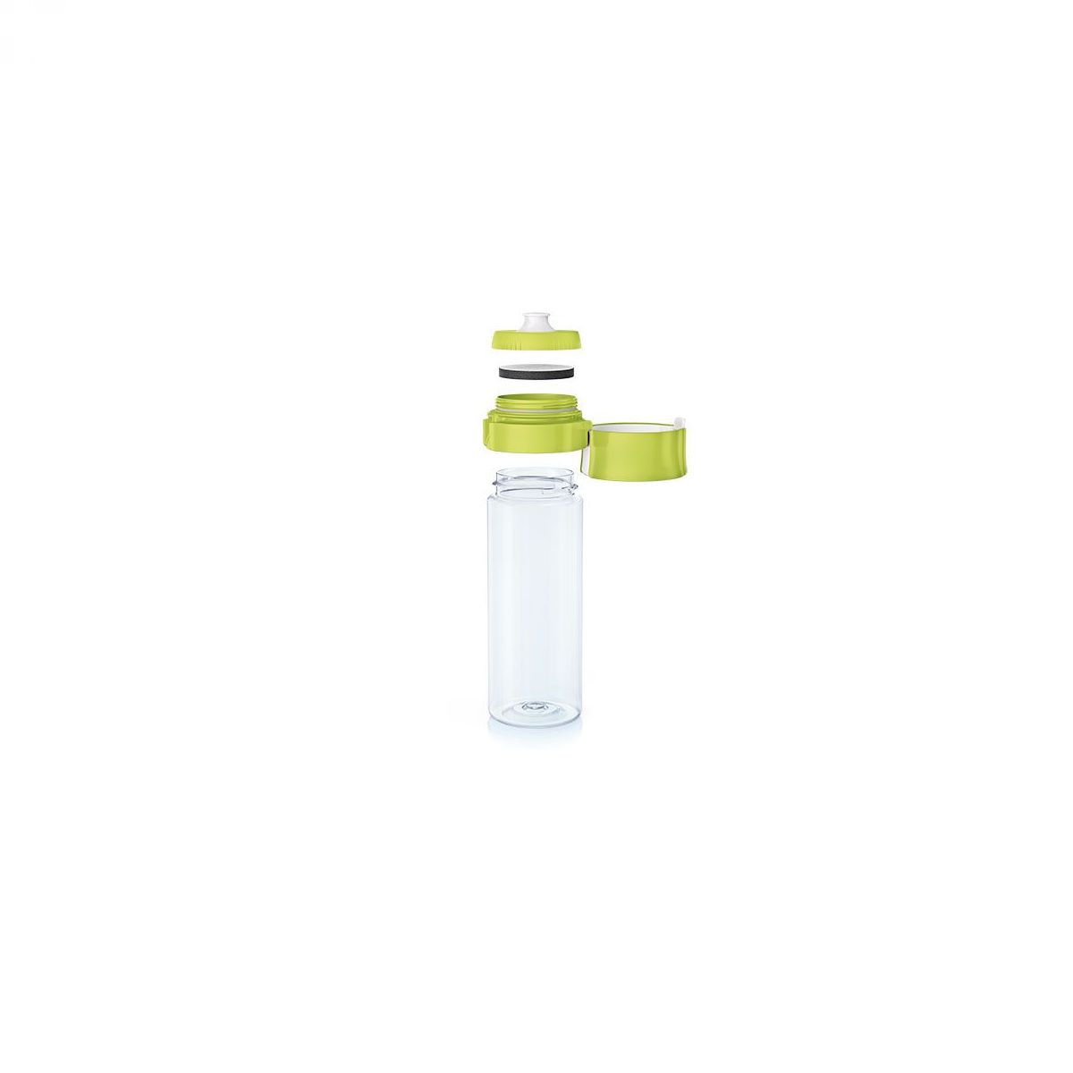 Water filter bottle lime exploded view