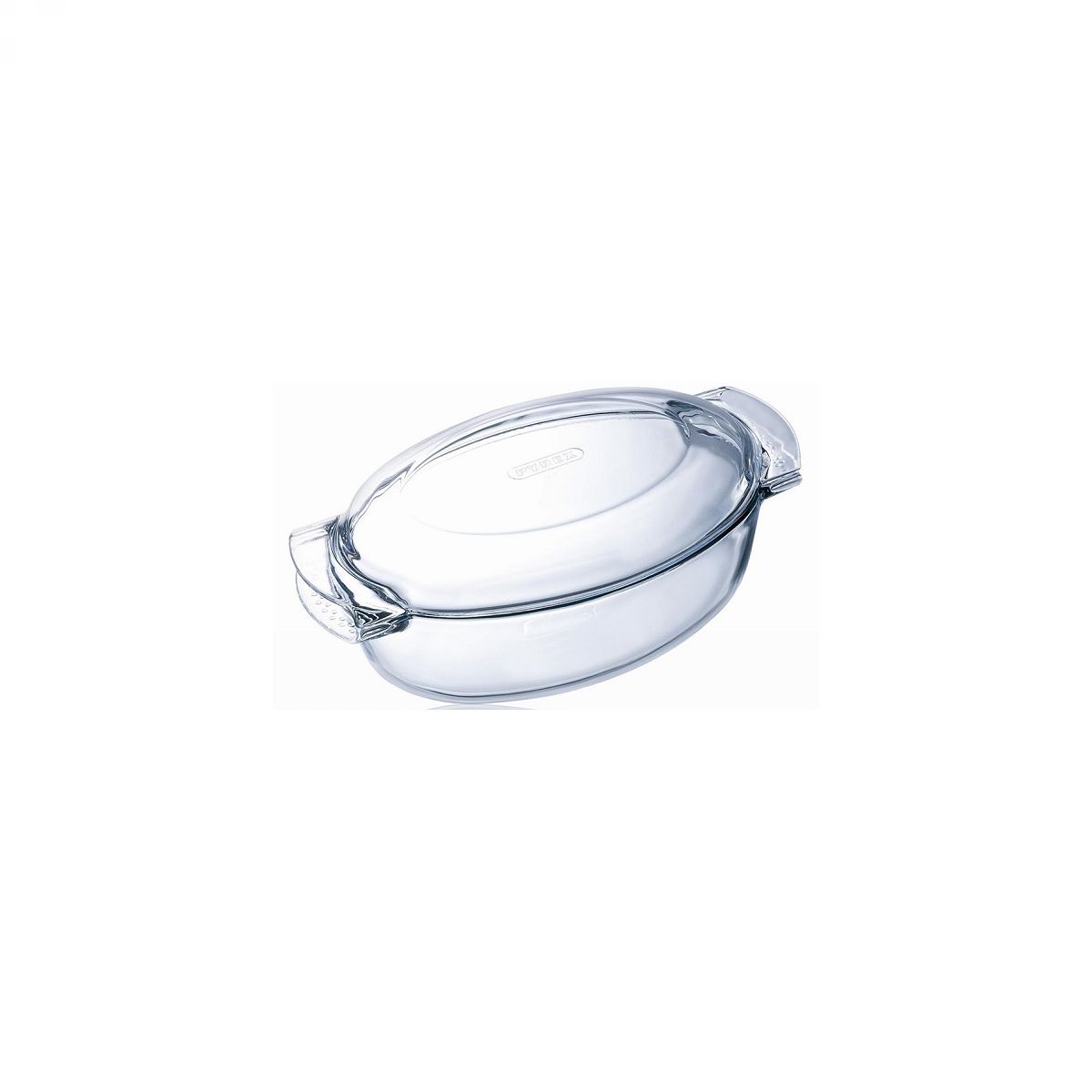 Pyrex ovalni pekač s pokrovom, 4,5L, iz borosilikatnega (kaljenega) stekla