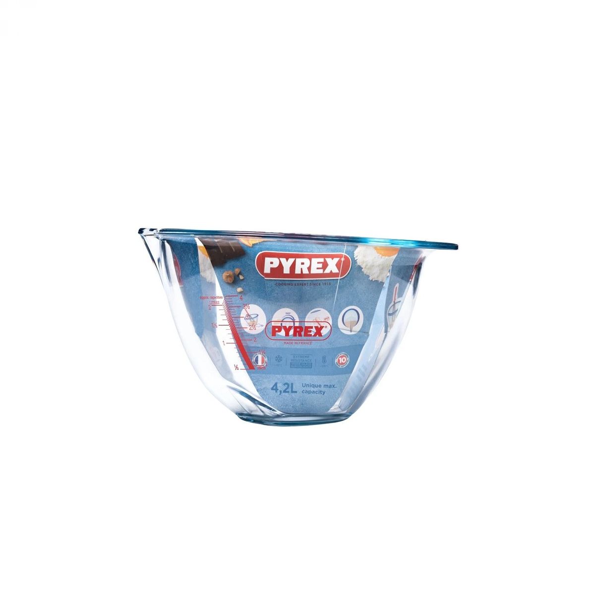 PYREX, Posoda za mešanje, 4,2L, iz borosilikatnega (kaljenega) stekla