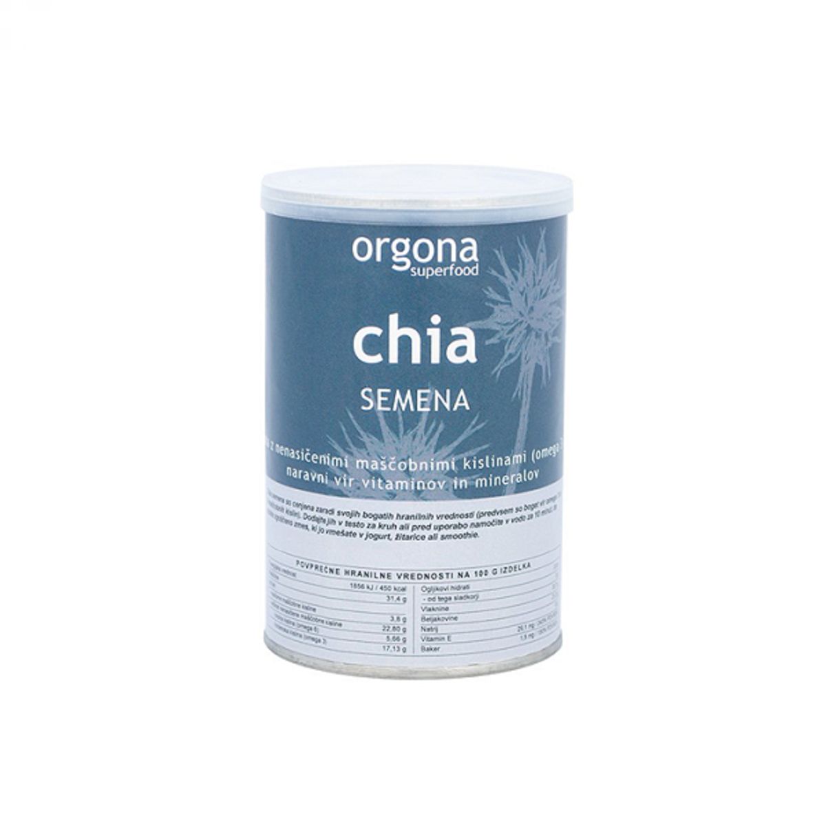 Orgona chia semena iz ekološke pridelave, 200 g - BIO