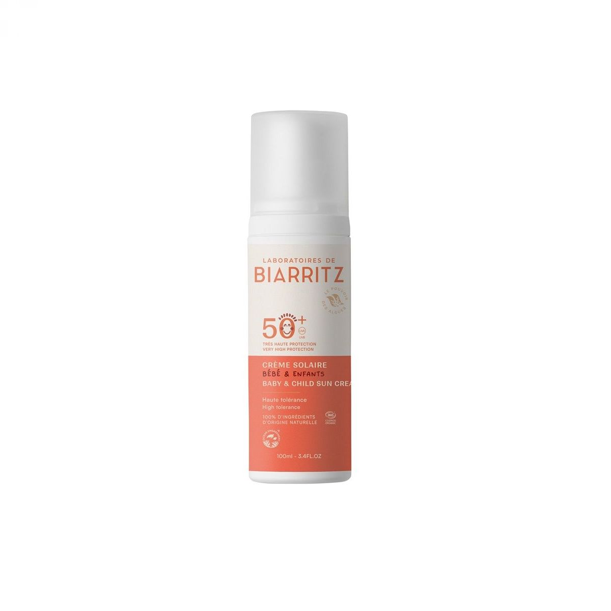 BIO Otroška krema za sončenje SPF50+, 100 ml - BIARRITZ