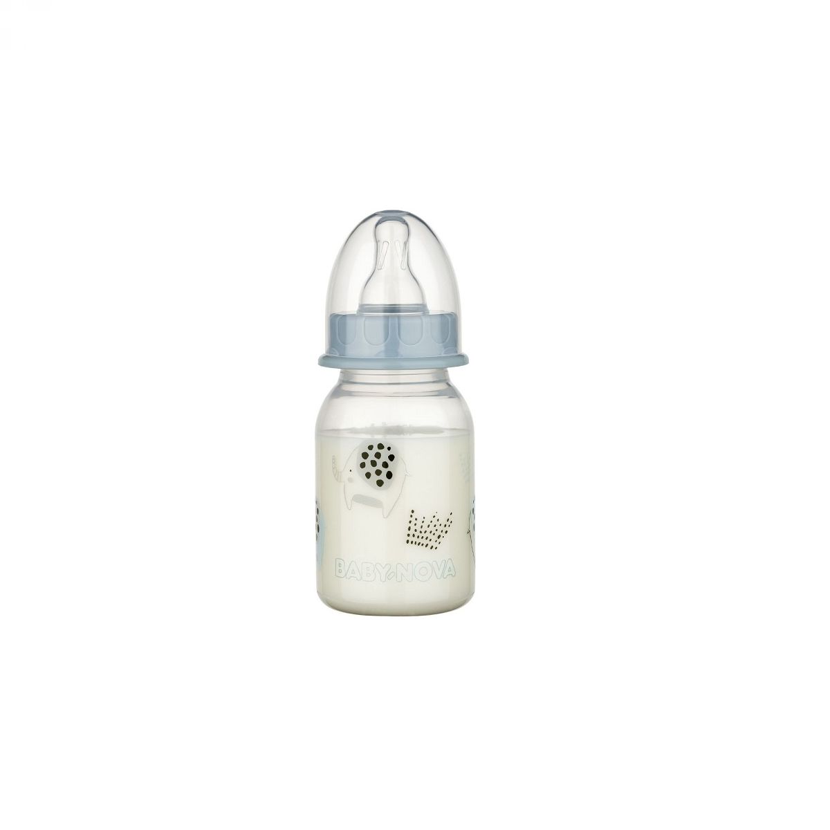 BABY-NOVA PP steklenička 120 ml v treh motivih - zajca, ribe in slona