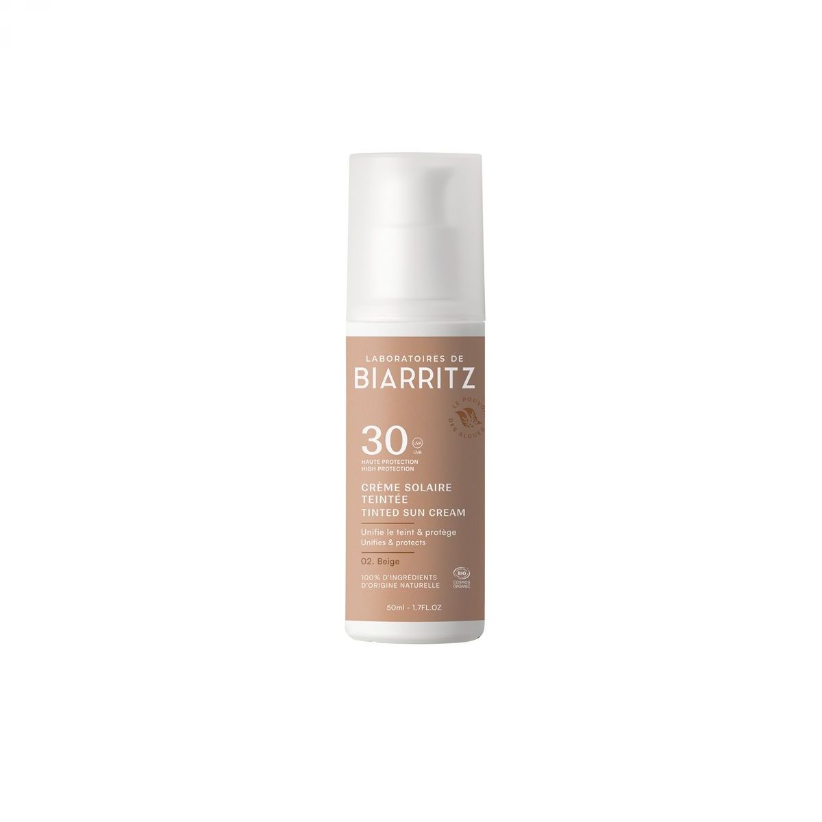 BIO Tenirana krema, bež, za sončenje za obraz spf30, 50 ml