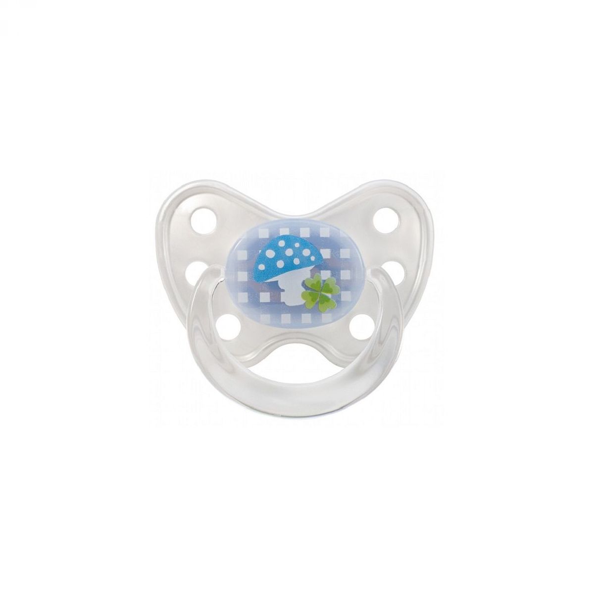 DENTISTAR silikonska duda z obročkom za dojenčke brez zob