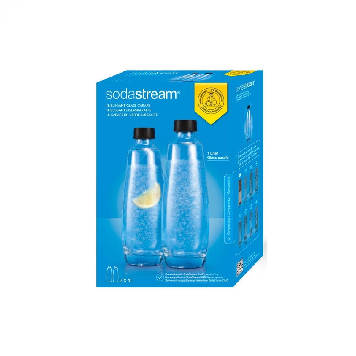 SodaStream steklenici, po 1 L, za gazirni aparat SodaStream DUO
