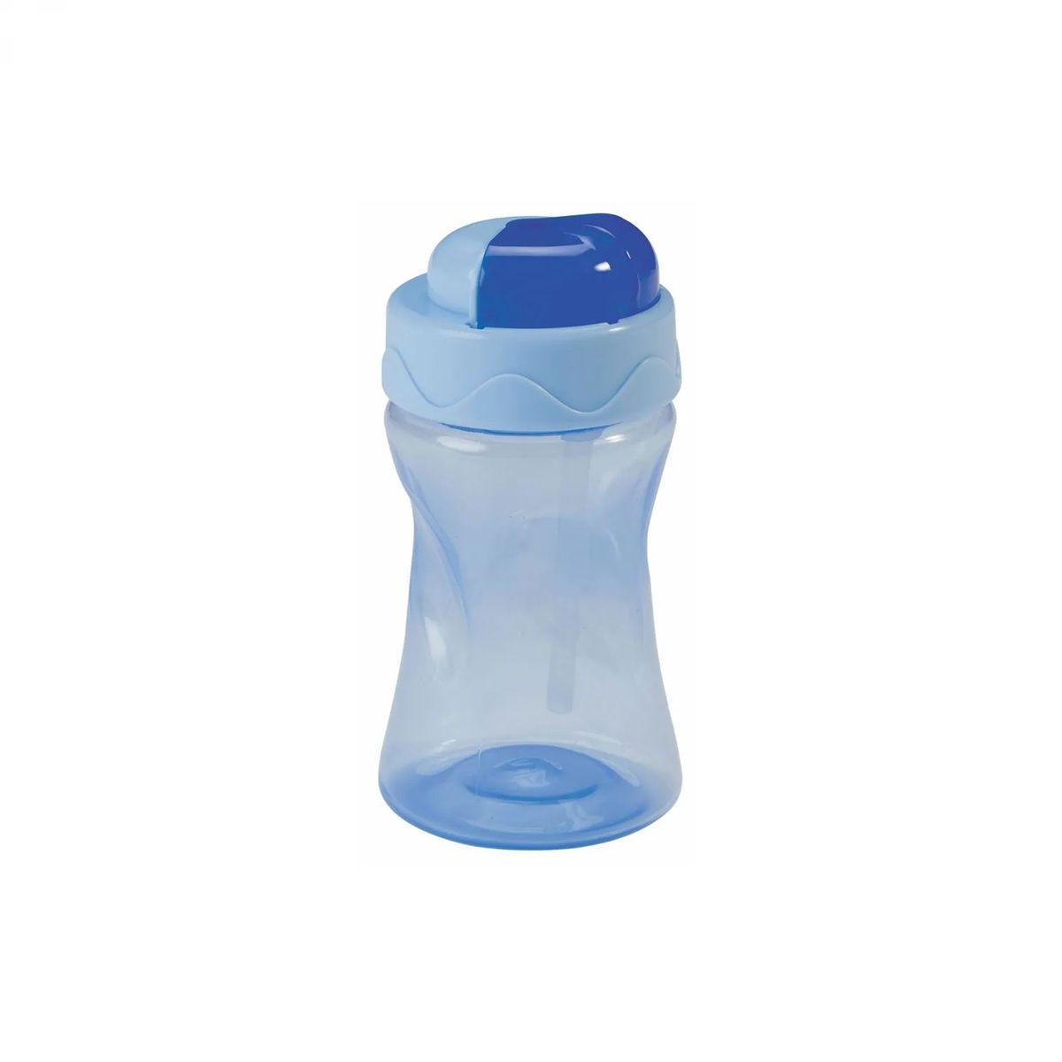 BABY-NOVA Športni lonček s slamico, 300 ml, modri