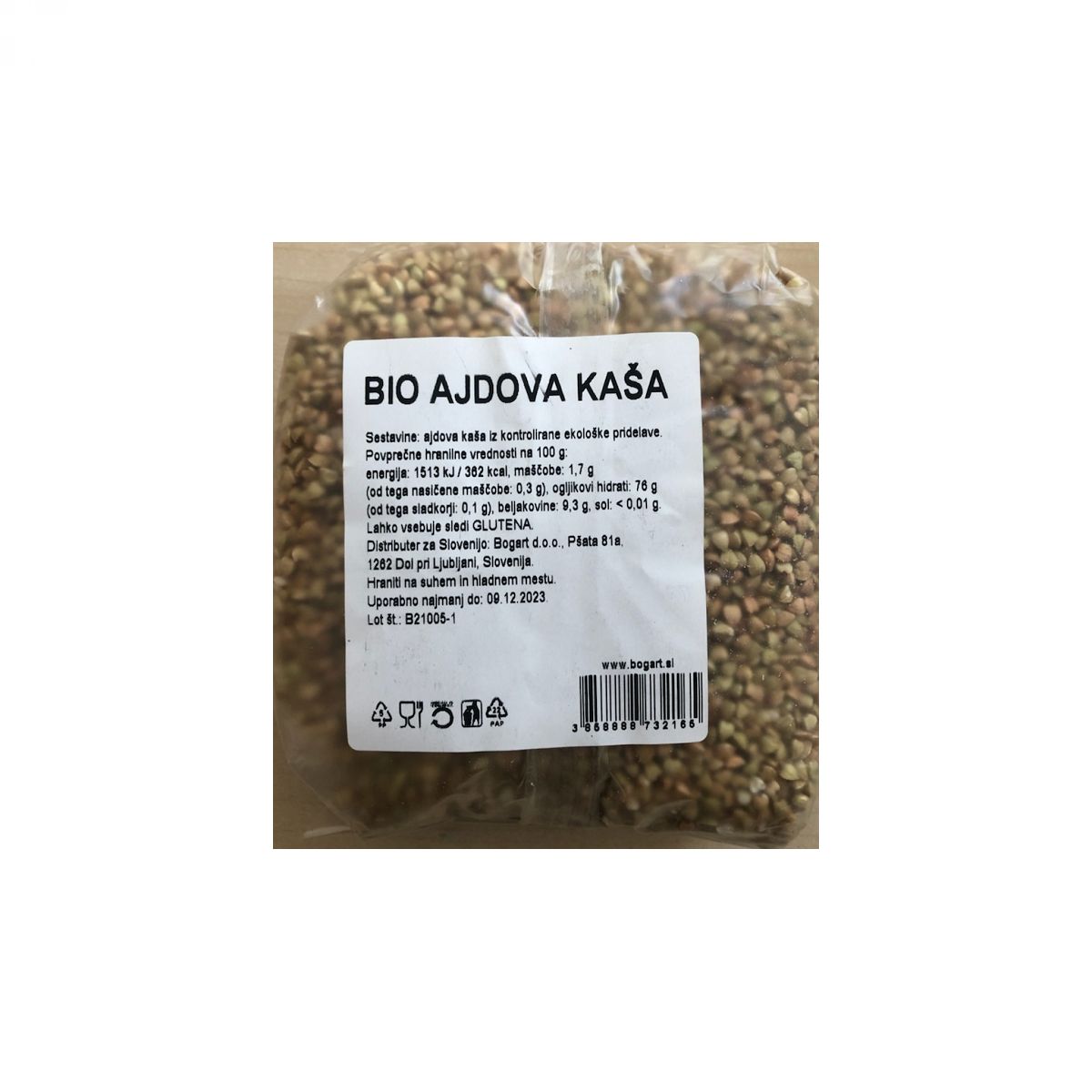 BIO Ajdova kaša, 500 g - EKOZONA