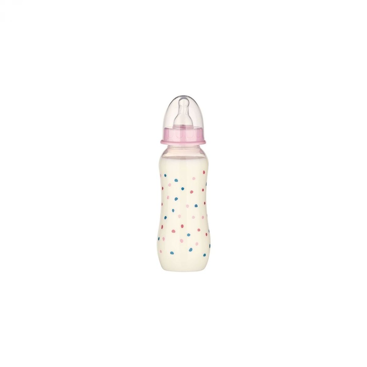 BABY-NOVA PP dekorirana steklenička, 240 ml roza