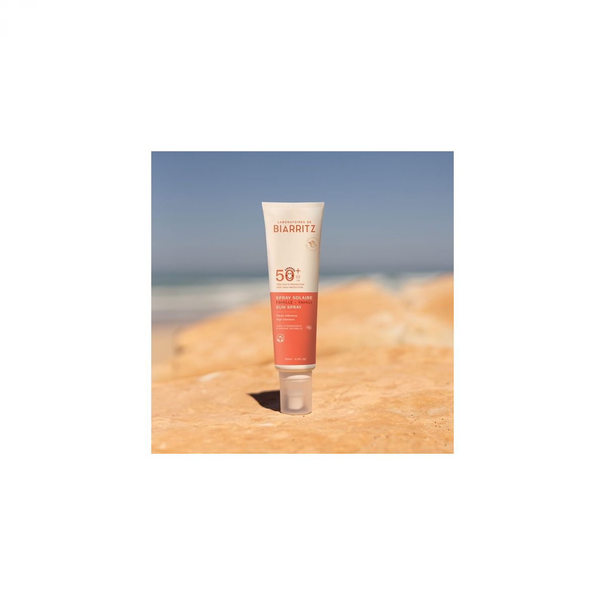Družinski (Family) Sprej za sončenje BIO za obraz in telo SPF50+, 150ml - BIARRITZ