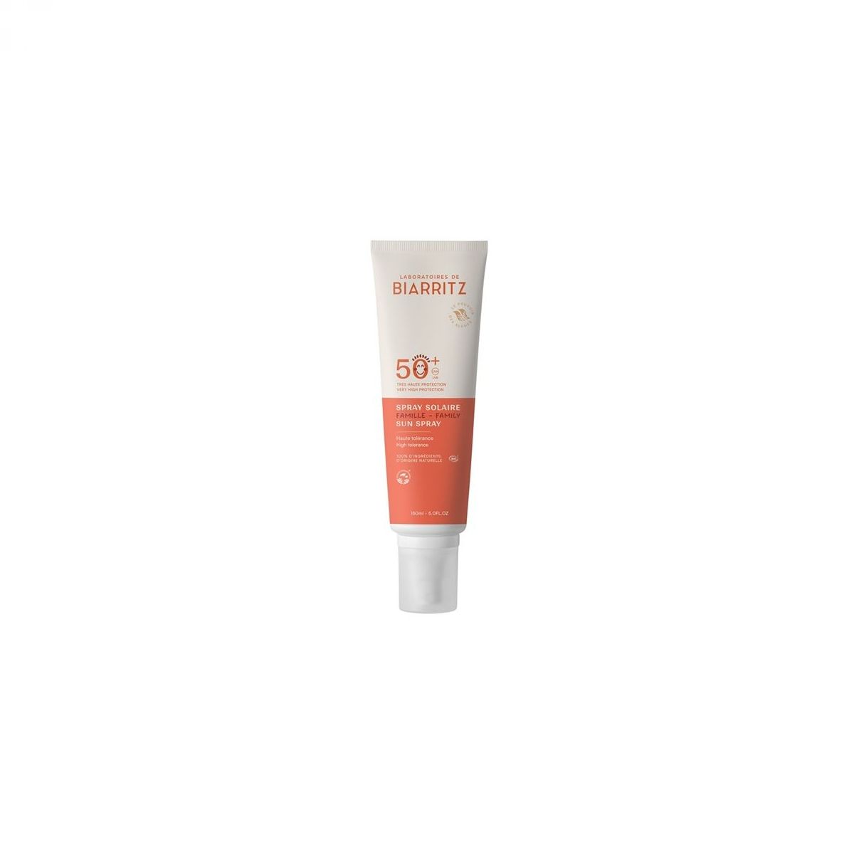 Družinski (Family) Sprej za sončenje BIO za obraz in telo SPF50+, 150ml - BIARRITZ