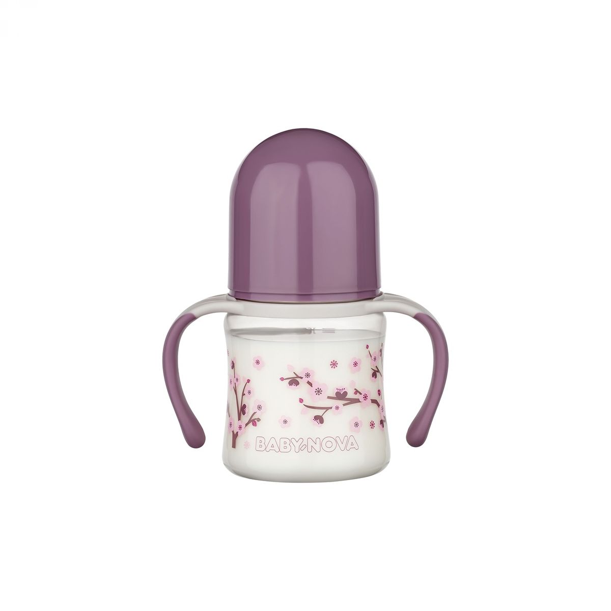 BABY-NOVA PP dekor. steklenička 150 ml, s širokim vratom, za učenje pitja