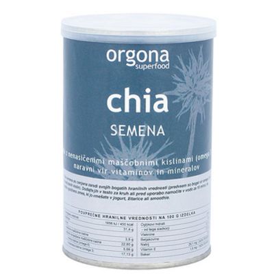 Orgona chia semena iz ekološke pridelave, 200 g - BIO