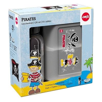 Otroški bidon 0,4 l in škatlica za malico, pirat - EMSA VARIABOLO