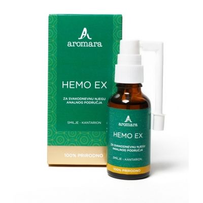 HEMO EX – SPREJ, 30 ml, za dnevno nego analnega predela - AROMARA
