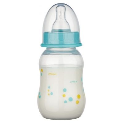 BABY-NOVA Dekorirana PP steklenička, 130 ml, modra