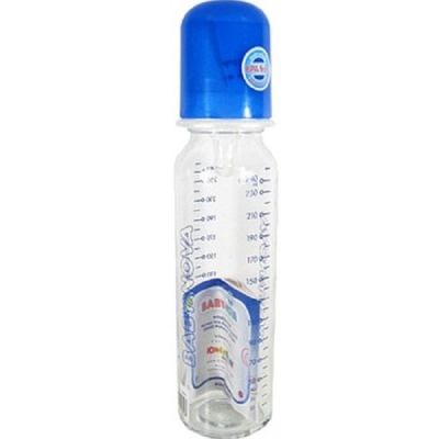 BABY-NOVA Steklenička steklena, enobarvna, 250 ml