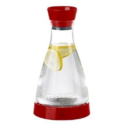 Steklena karafa s hladilnim podstavkom, 1 l, rdeča - EMSA FLOW