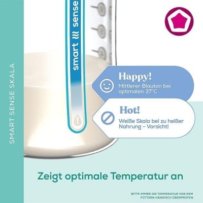 Dentistar PP steklenička s pametno merilno skalo za kontrolo temperature, 270 ml - Smart Sense bottle