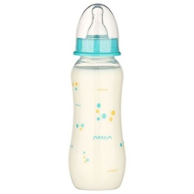 BABY-NOVA PP dekorirana steklenička, 240 ml modra