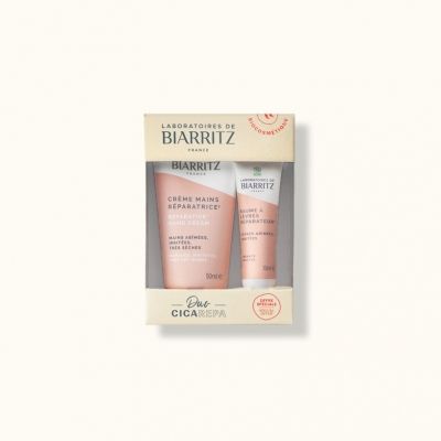 SET DUO CICA REPA – BIO Obnovitvena krema za roke 50 ml, BIO Obnovitveni balzam za ustnice, 15 ml