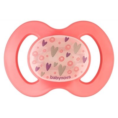BABY-NOVA, ortodontska silik. duda, sveti ponoči, brez obročka, 0-6 m