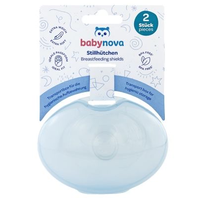 BABY-NOVA Silikonski ščitnik za prsi, za dojenje, 2 kosa