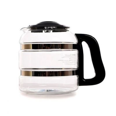 Vrč za destilator vode Megahome, 4 l, stekleni, črn