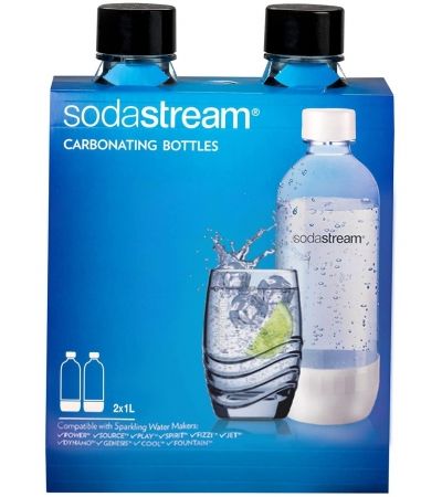 SodaStream - 2 dodatni plastenki PEN - primerni za pomivanje v pomivalnem stroju