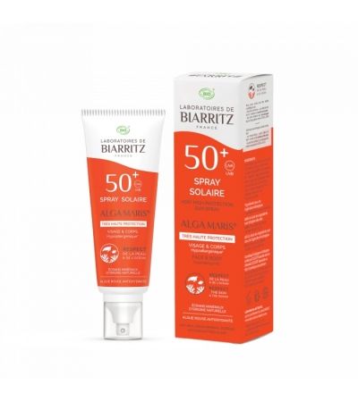 ALGA MARIS BIO Sprej za sončenje za obraz in telo SPF50+, 100 ml - BIARRITZ