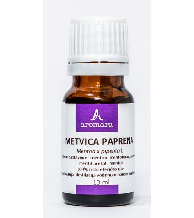 Poprova meta (Mentha piperita), eterično olje, 10 ml - AROMARA