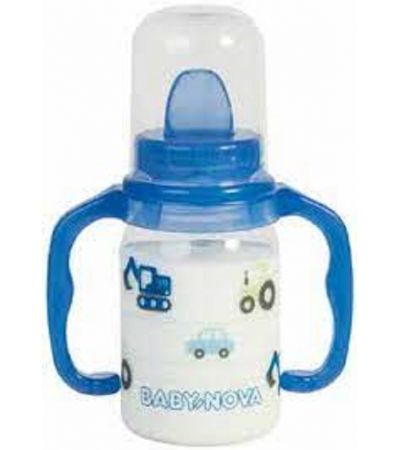 BABY-NOVA PP steklenička 125 ml, z dvema ročajema, v 3 motivih in barvah