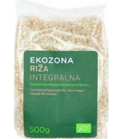 BIO Polnozrnati okrogli riž, 500 g - Ekozona