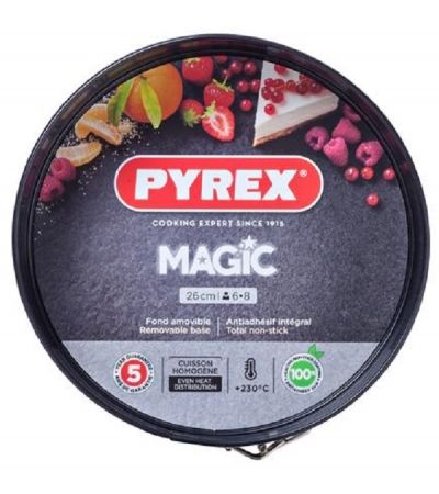 Pyrex, Magic okrogli pekač za za torte, s snemljivim dnom, Ø 26 cm
