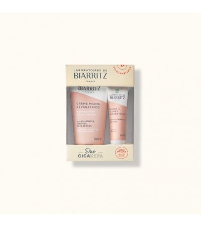 SET DUO CICA REPA – BIO Obnovitvena krema za roke 50 ml, BIO Obnovitveni balzam za ustnice, 15 ml