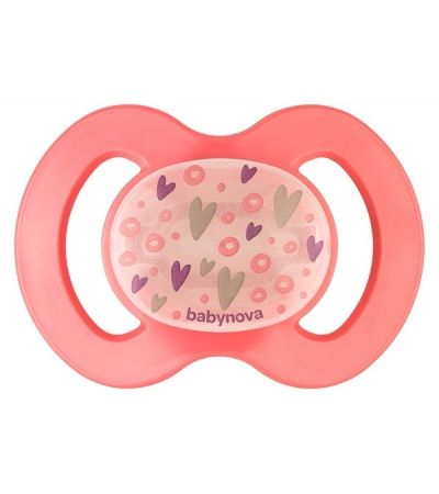 BABY-NOVA, ortodontska silik. duda, sveti ponoči, brez obročka, 0-6 m