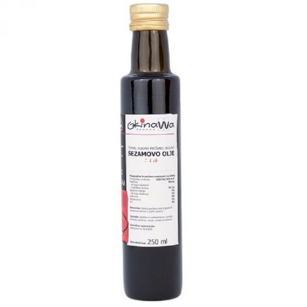 Temno  sezamovo olje, 250 ml – Okinawa