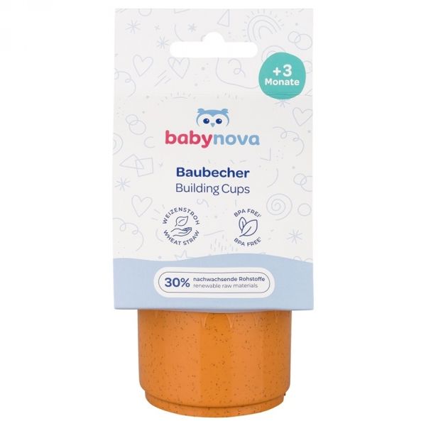 BABY-NOVA igrača, komplet 8 skodelic za skladanje in igro, 3+ m