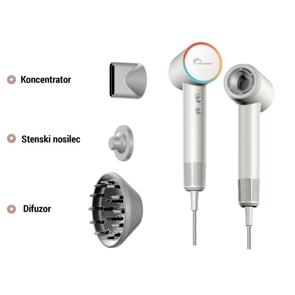 Lahek moderni sušilnik las BLDC Ionic 1600 - bel